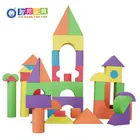 Foam Piece Blocks Foam Toy Blocks 50 Piece Educational Toys Distributors EVA Foam Blocks Gift Play Set For Toddlers