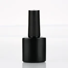 Nail Polish 10ml Matte Black Glue Container Plastic Nail Polish UV Gel Empty Bottle