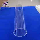 Large diameter clear glass cylinder tube fused silica quartz tube