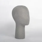 linen wrapped female mannequin head custom mannequin head for display