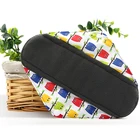 Reusable Women menstrual ladies pads Natural material bamboo charcoal pads organic cotton Washable sanitary napkins