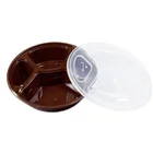 Amazon Hot OEM Available 4 Compartment Plastic disposable microwave BPA free food plastic storage containers With Lid
