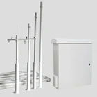 3m cctv camera steel pole mount with bracket and cctv junction box