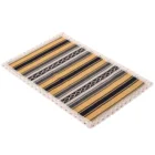 China carpet supplier yellow and black stripe rug modern design hotel carpet nonslip home car floor mat custom