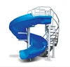 Small spiral water slide for private swimming pool
