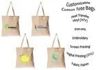 Natural 5OZ Blank Tote Cotton Shopping Bag In Stock For Food