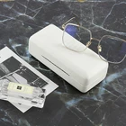 Wholesale ready stock designer sunglasses PU leather glasses fashion personalized eyeglasses case hard