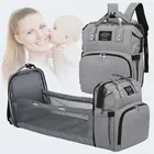 Diaper Bag Waterproof Travel Backpack Foldable Baby Bed Mommy Nappy Diaper Bag With Bed