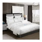 100% 100% Cotton Bedding Sets 300TC Jacquard Duvet Cover Satin Sheets For Hotel