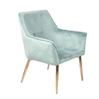 Living room Accent Chair Brass Gold Metal Frame Designs Of Sofa arm Chair Single Seater Armchair