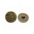 20mm Round Chinese Zinc Snap Buttons For Clothings