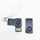 Logo Customized Personalized Mini Swivel USB Flash Drive 2gb 4gb 8gb With Key Chain