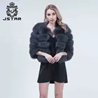 Newest style popular real fox fur coat women winter warm fur jacket