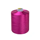 Purple Yarn Polyester 75 Yarn Purple Color 100% Dope Dyed Polyester Nim Bright Yarn Dty 75 48