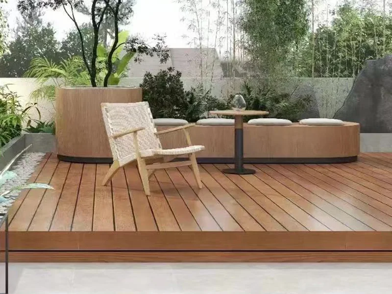 Outdoor Sunlight Resistance Flooring Decking Asa Wpc Pvc Co Extrusion