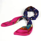 Wholesale Cheap fashion Spring Summer printed silk square scarf for women