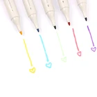 Hot Sale 60 Colours Art Marker Dual Tip Watercolor Brush Marker Pen