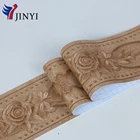 Printed PVC Wall Decor Border Design Border Sticker with Royal Flower Design for Indoor Decoration