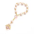 Baptism Beaded Rosary Bracelets Religious Bead Bracelets Bracelet with Angel for Child