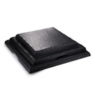 Black Slate Plate Black Slate Plate Factory Directly Rectangle Melamine Dinner Black Slate Plate