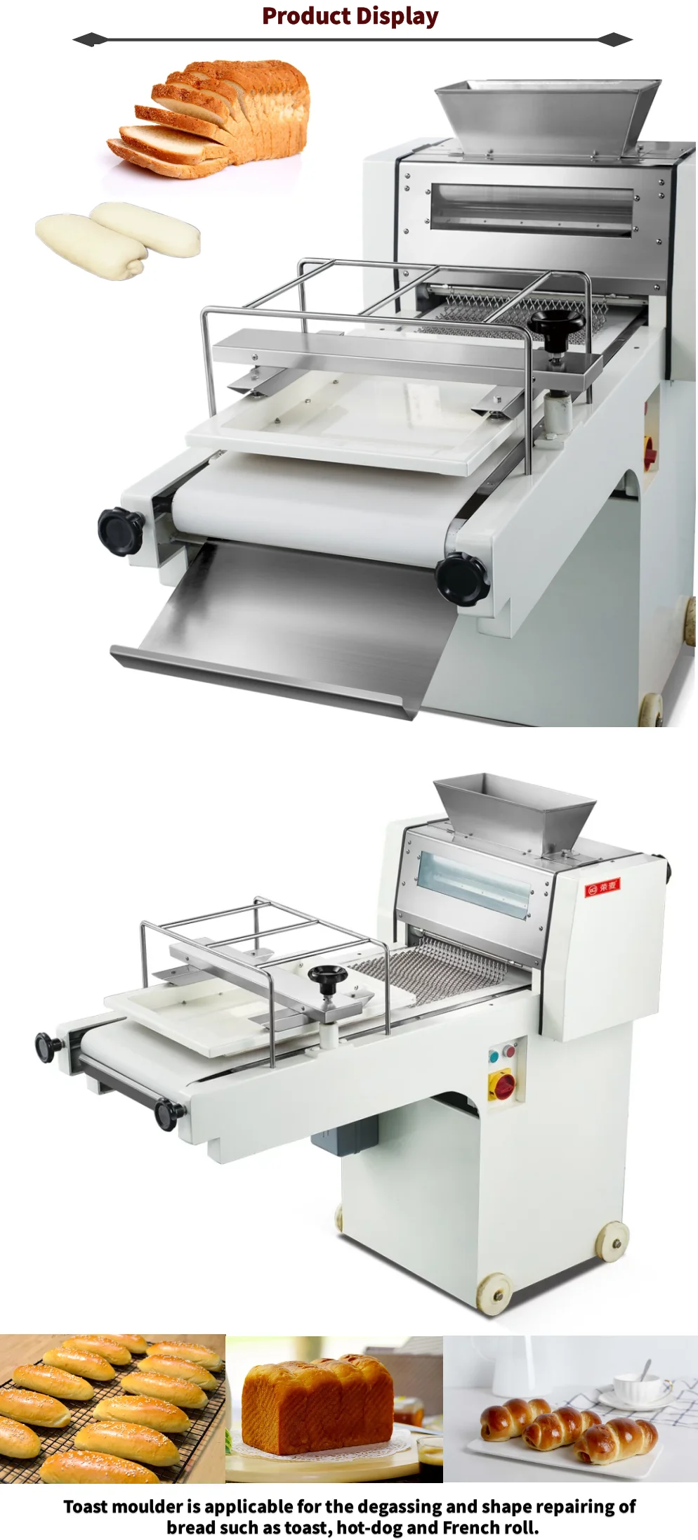 toast dough bread moulder machine