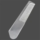 Clear mini disposable plastic hair comb for hotels