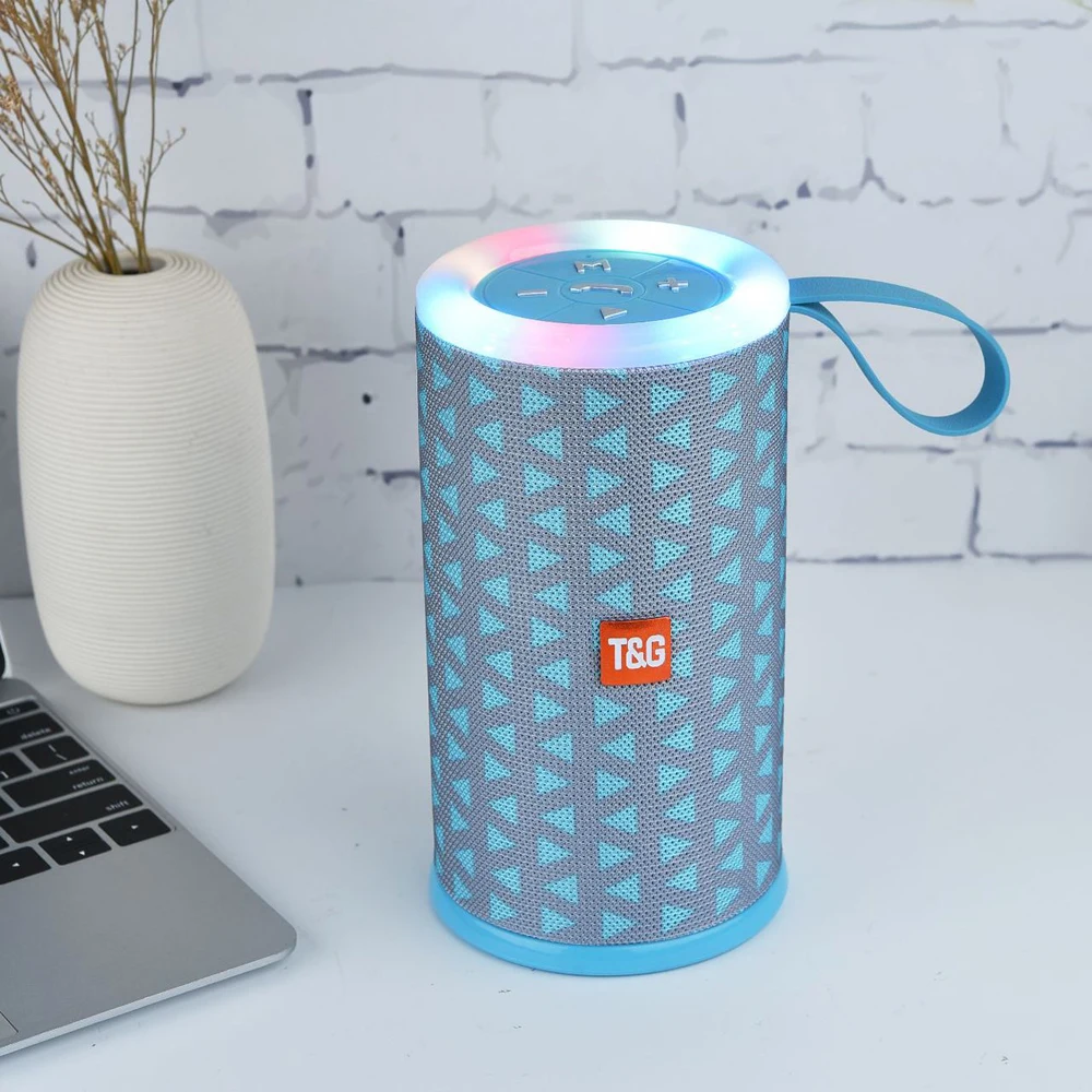 2019 New TG512 Bluetooth Speaker Portable wireless Colorful LED Light stereo subwoofer speaker Wireless Loudspeaker - ANKUX.COM
