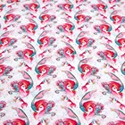 Lovely mermaid pattern textile pretty soft custom reactive digital print 100% cotton woven poplin fabric for baby