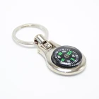 Engraved Laser Creative Fashion Custom Metal Mini Craft Gifts Keyholder Compass