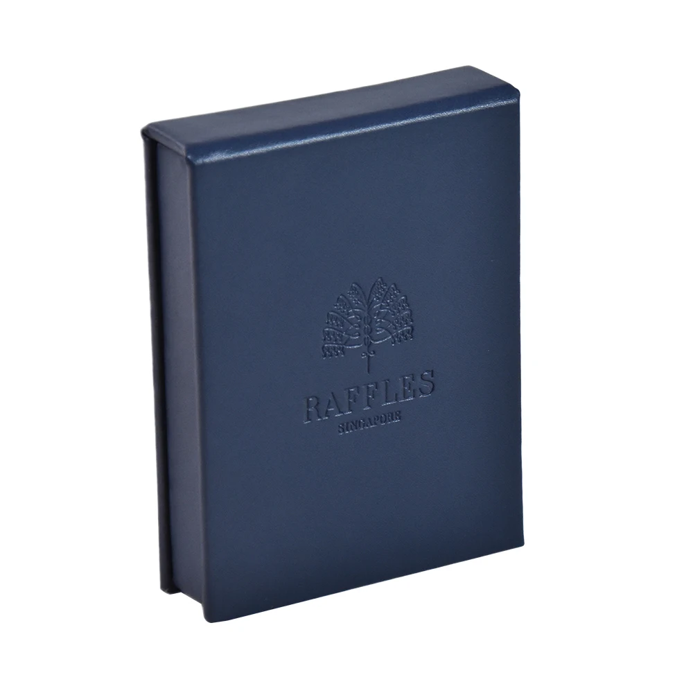 Classic custom leather desktop organizer note pad holder for hotel