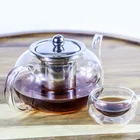Pot Transparent High Borosilicate Teapot Heat Resistant Glass Tea Pot With Infuser