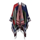 Plaid Pashmina Scarf Women Winter Luxury Acrylic Polyester Shawls And Wraps Fashion Tassels