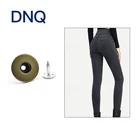 Custom Color Size pattern brass shank flatback Round for clothes metal electroplate 18mm metal Buttons for jeans jacket