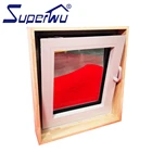 Philippines Price French Aluminum Casement Double Tempered Glass Window
