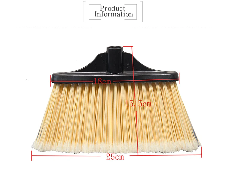 Factory supply angle broom indoor plastic broom with good filament