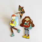Lapel Pin Manufacturers China Custom Gold Plate Logo Soft Enamel Metal Badge Custom Creative Funny Lapel Pin