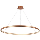 dimmable dining room single ring huge round gold modern circle shaped led hanging lamp pendant light for living room