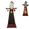 Antique Battery Operated Light Up Santa Claus Figurines With Full Light Star