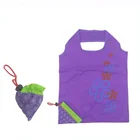 Printing acceptable Nylon Polyester foldable shopping pouch, casual polyester drawstring bag
