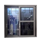 Hollow tempered glass thermal break window design for sliding windows aluminum