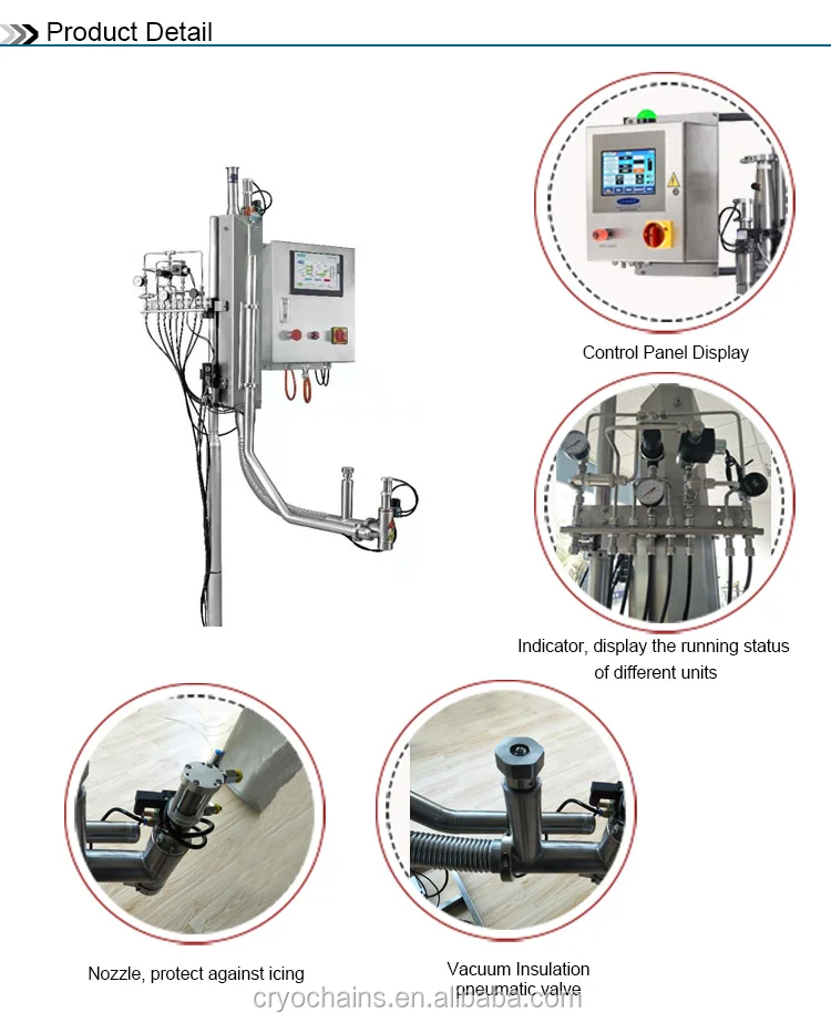 Ln2 Máquina De Dosificación Sistema Nitrógeno Líquido Inyección De