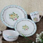 16pcs Ceramic Porcelain Dinner Sets Porcelain tableware with Flower Decal