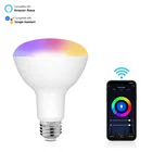 チュウヤ B22 調光対応 rgbw BR30 led 電球 13 ワット 1500LM wifi タイミングアプリ制御 led スマートランプ電球作業と alexa