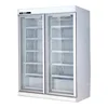 1000/1200L Vertical Type freezer Double glass doors Display Beverage Cooler with large capacity