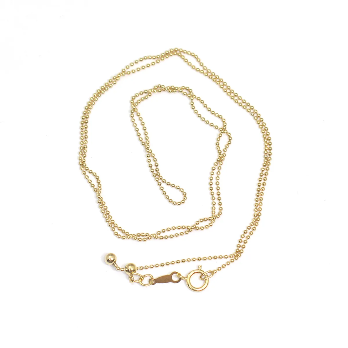 beadsnice ball chain layering necklace for women 14k gold filled