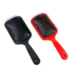 Amazon hot sale air cushion plastic square black angd red hair comb professional airbag massage brush comb