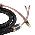 Packaging Customization Cable Banana Plug Professional Audio Speaker Cable with Banana Plug Loud Speaker Cable Wire