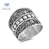 Bali Bead Wide Fashion Ring New .925 Sterling Silver Thin Band Sizes 5-12