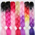 Hair giant Extensions 24 Inch /100g Wholesale Jumbo Crochet Women Hair style Pure Synthetic Braiding Hair