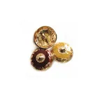 Eco-friendly Buttons Enamel Button Fashionable And Attractive Gold Enamel Sewing Buttons For Coats